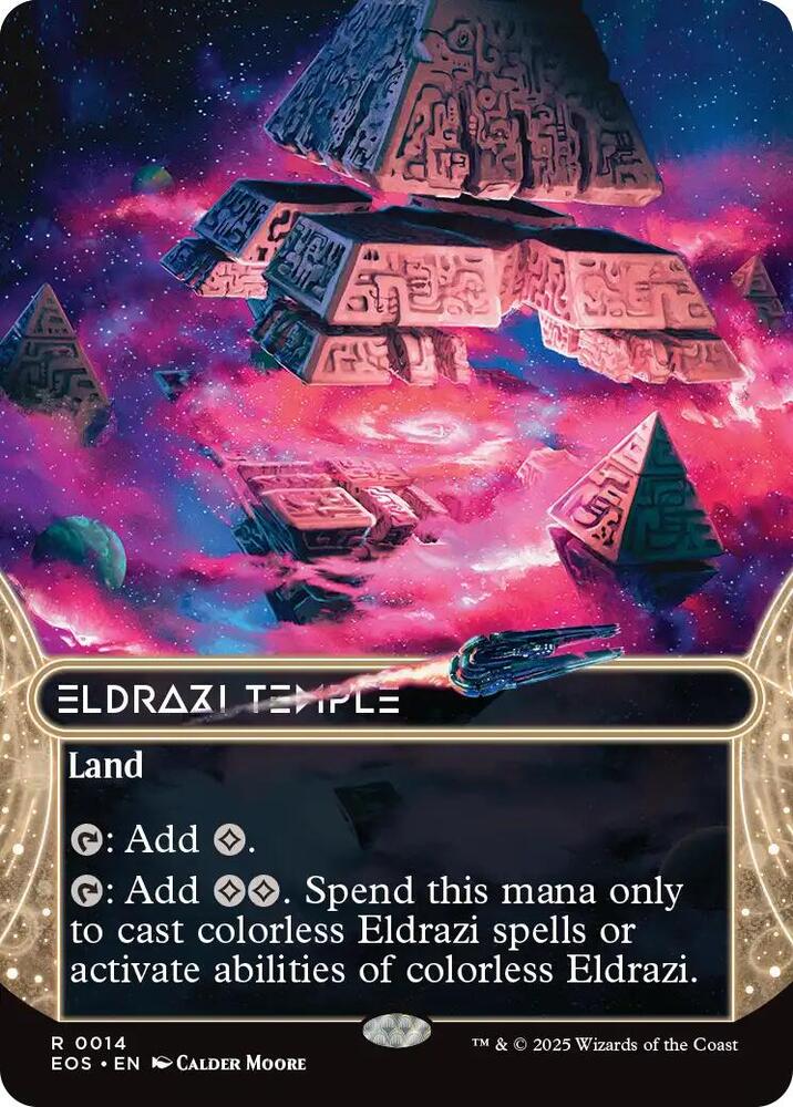 Eldrazi Temple (0014) (Borderless) | Edge of Eternities: Stellar Sights #14
