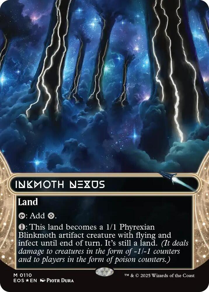 Inkmoth Nexus (0110) (Borderless) (Galaxy Foil) | Edge of Eternities: Stellar Sights #110