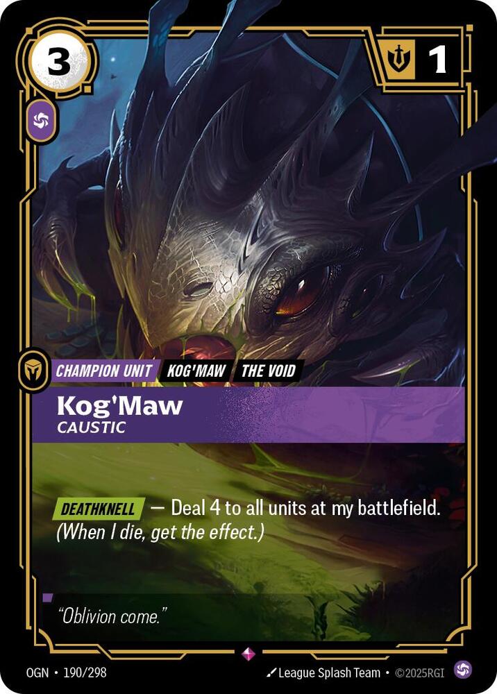 Kog'Maw, Caustic | Origins #190/298