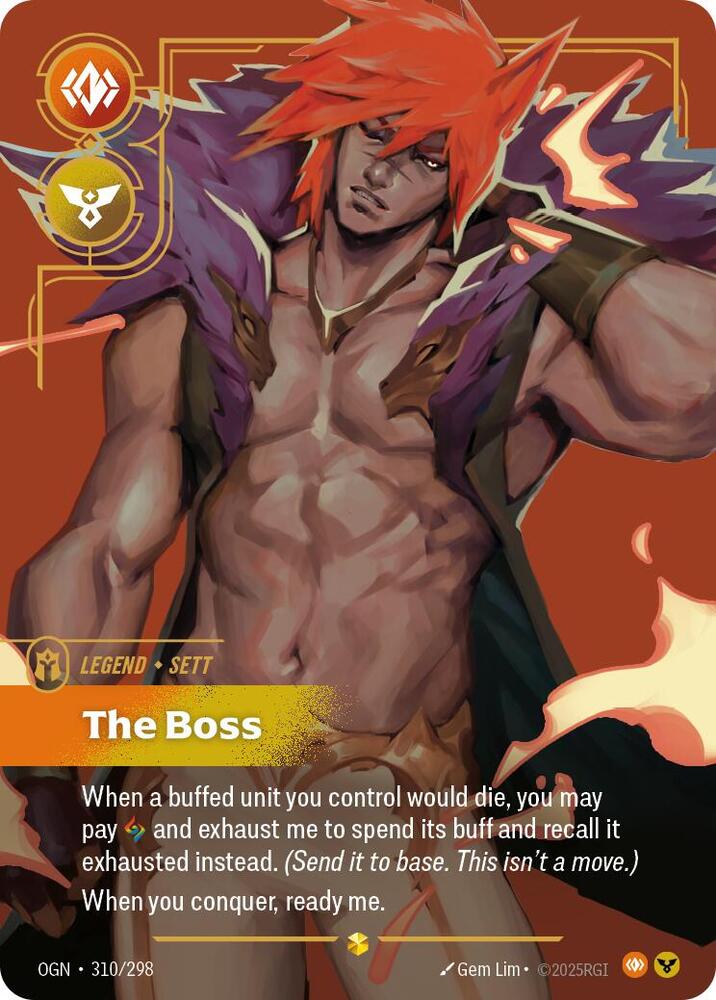 Sett, The Boss (Overnumbered) | Origins #310/298