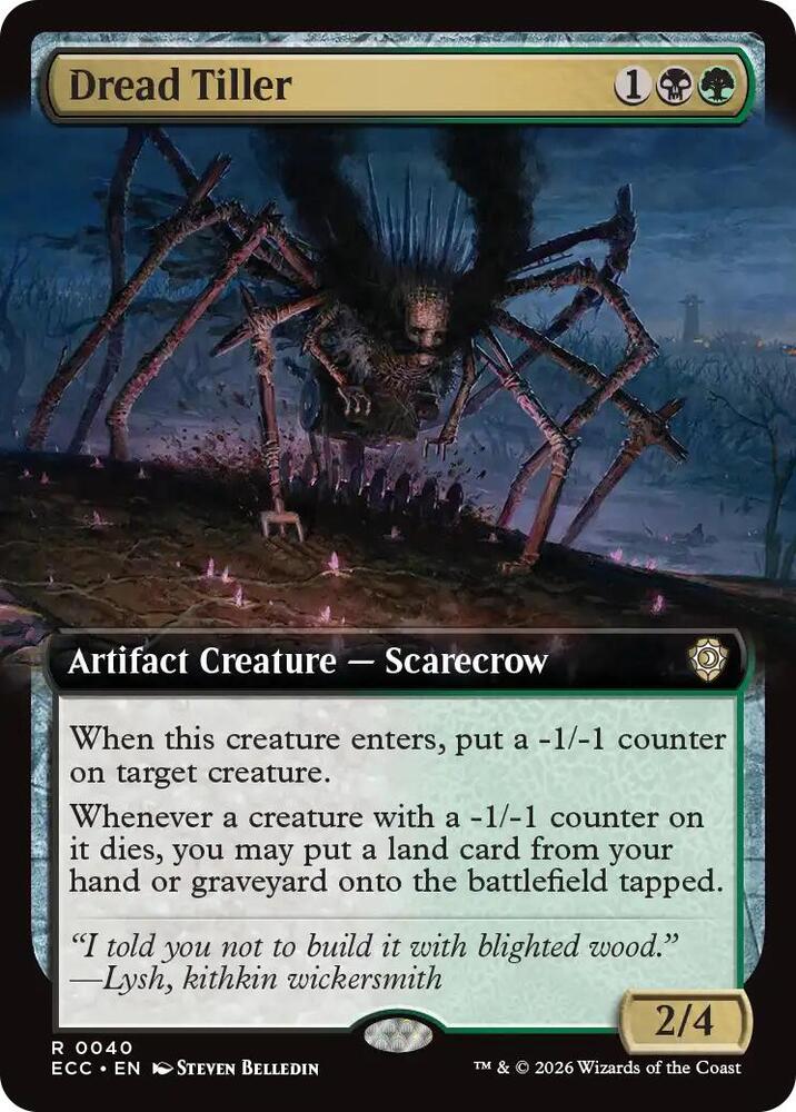 Dread Tiller (Extended Art) | Commander: Lorwyn Eclipsed #40