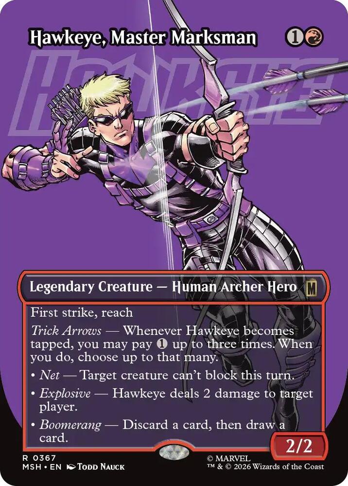 Hawkeye, Master Marksman (Borderless) | Marvel Super Heroes #367