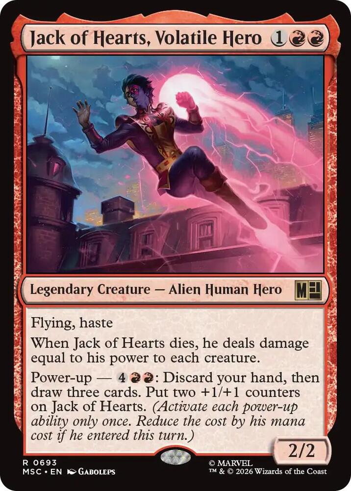Jack of Hearts, Volatile Hero | Commander: Marvel Super Heroes #693