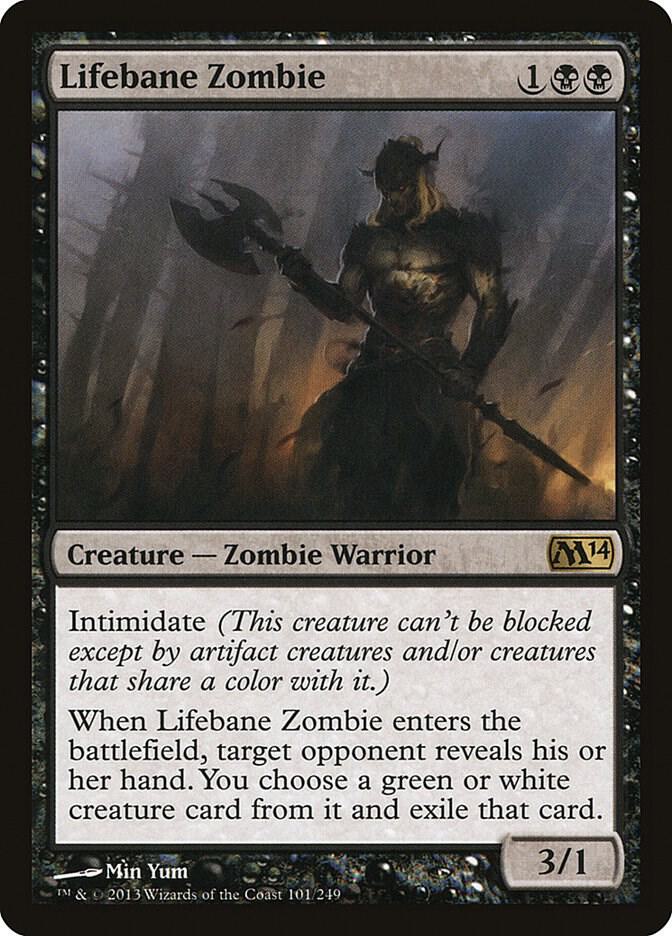 Lifebane Zombie | Magic 2014 (M14) #101