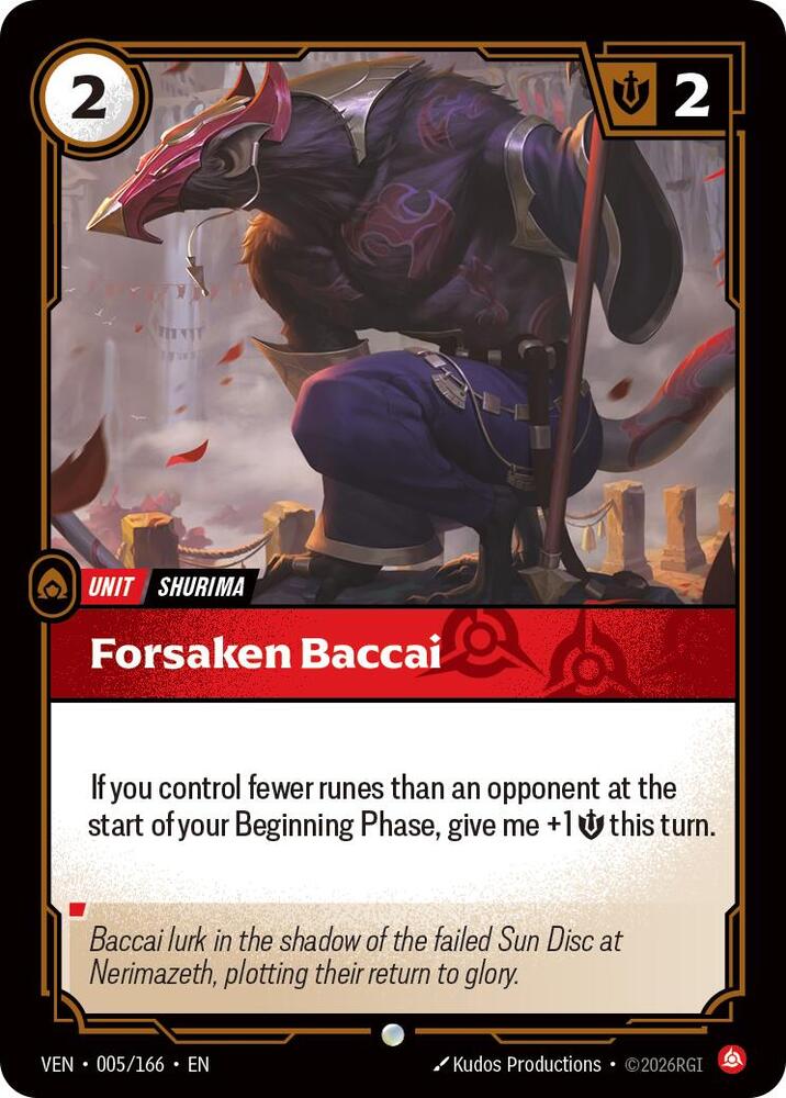 Forsaken Baccai | Vendetta #005/166