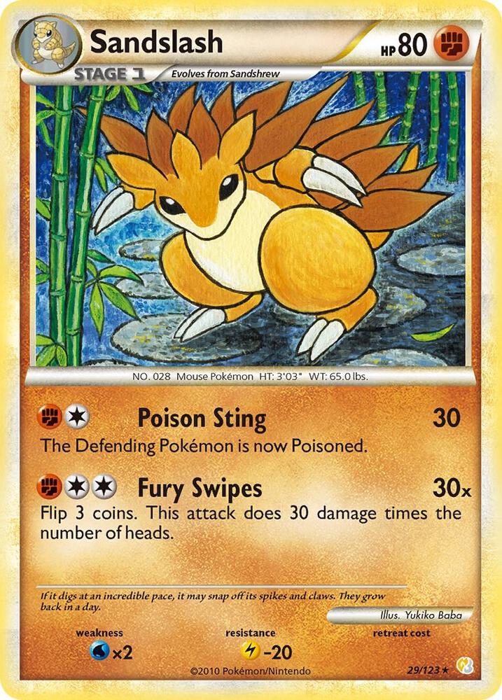 Sandslash | HeartGold SoulSilver #29/123