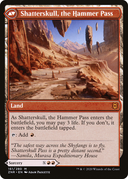 Shatterskull Smashing // Shatterskull, the Hammer Pass | Zendikar Rising #161