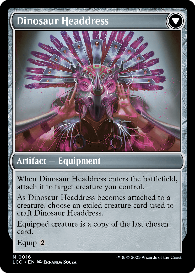 Paleontologist's Pick-Axe // Dinosaur Headdress | Commander: The Lost Caverns of Ixalan #16