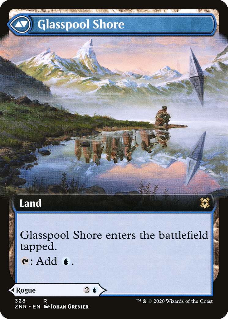 Glasspool Mimic // Glasspool Shore | Zendikar Rising #328