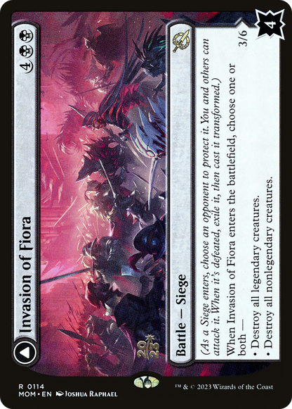 Invasion of Fiora // Marchesa, Resolute Monarch | Prerelease Cards #114