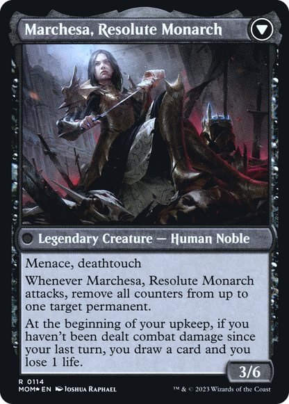 Invasion of Fiora // Marchesa, Resolute Monarch | Prerelease Cards #114