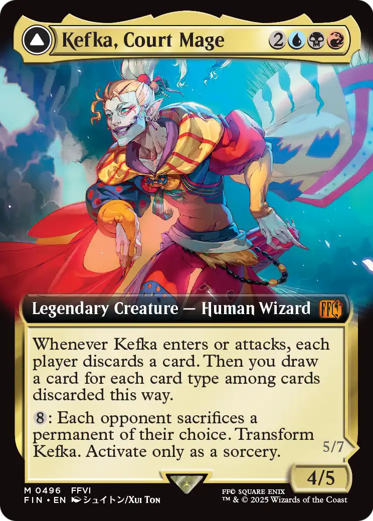 Kefka, Court Mage // Kefka, Ruler of Ruin | FINAL FANTASY #496