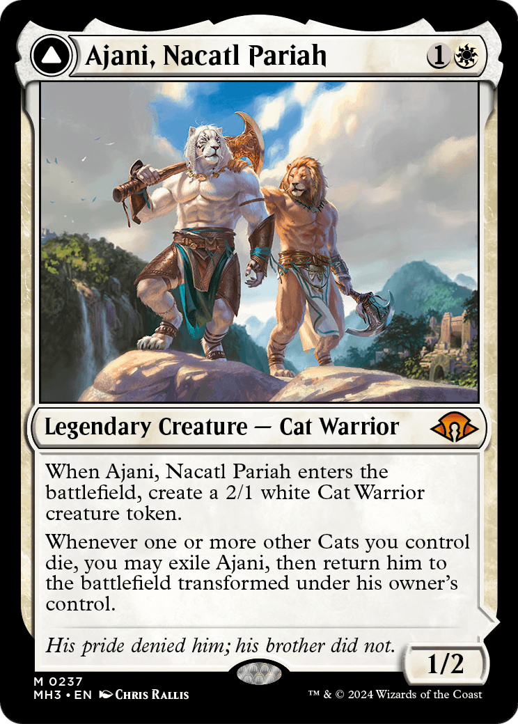Ajani, Nacatl Pariah // Ajani, Nacatl Avenger | Modern Horizons 3 #237