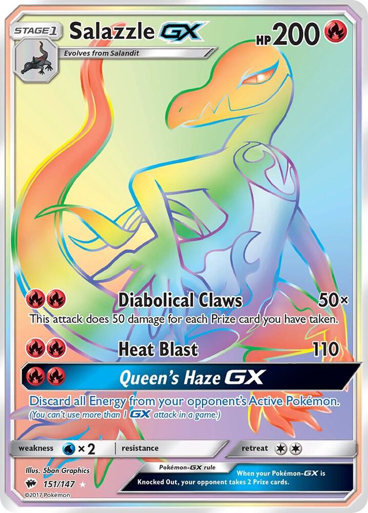 Salazzle GX (Secret) | SM - Burning Shadows #151/147