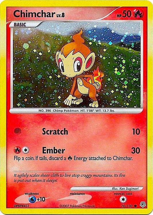 Chimchar - 76/130 (Cosmos Holo) | Miscellaneous Cards & Products #076/130