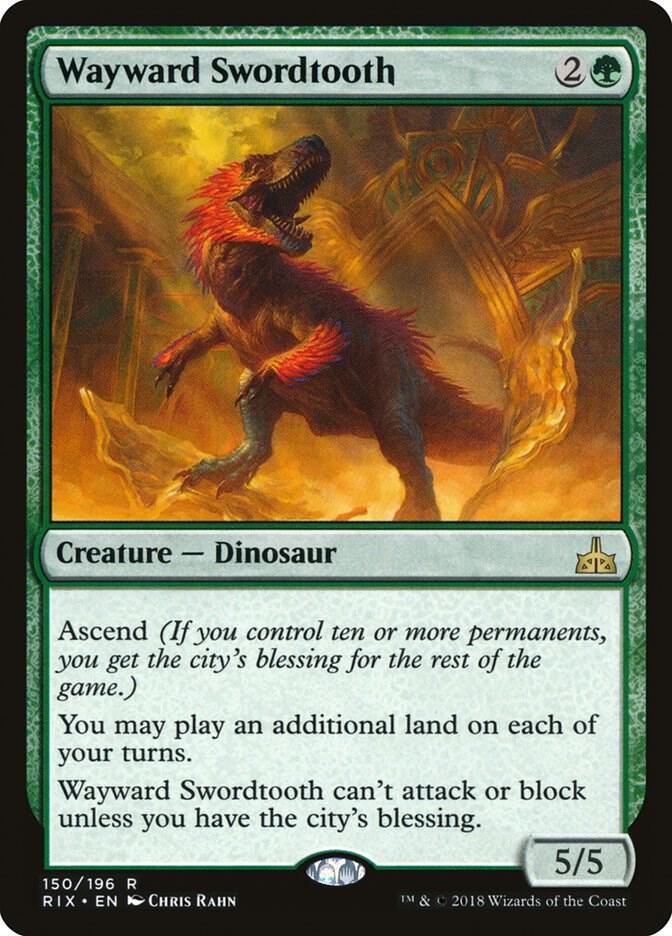 Wayward Swordtooth | Rivals of Ixalan #150