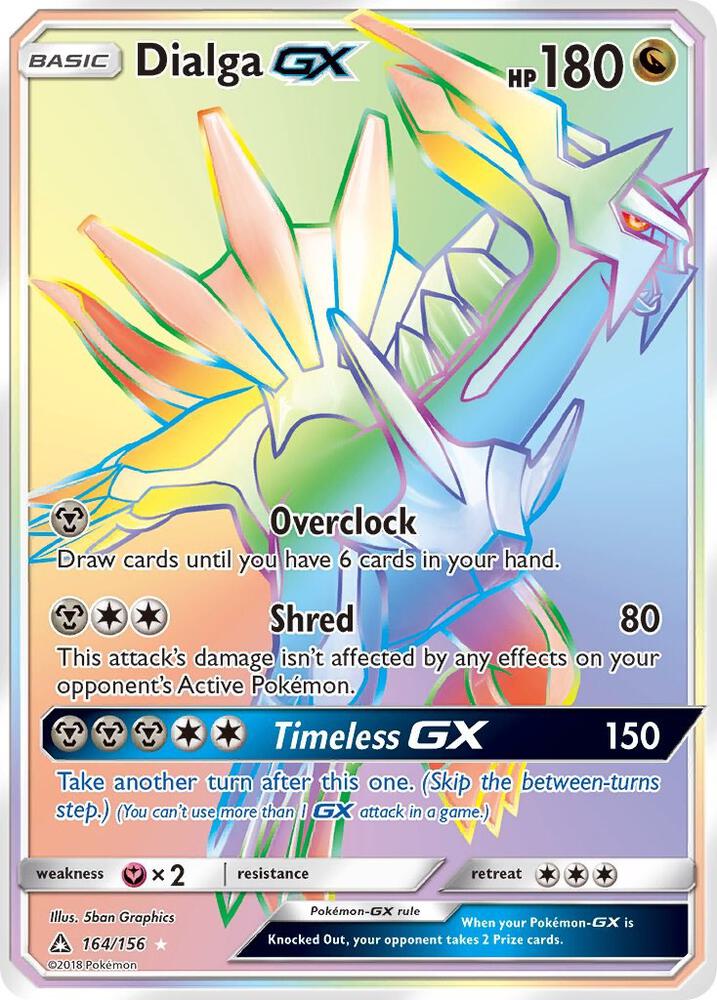 Dialga GX (Secret Rare) | SM - Ultra Prism #164/156