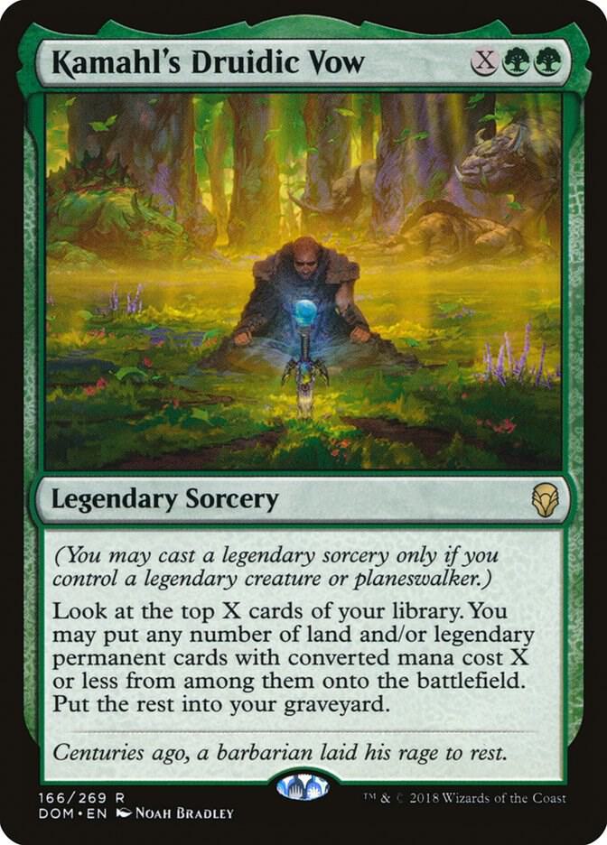 Kamahl's Druidic Vow | Dominaria #166
