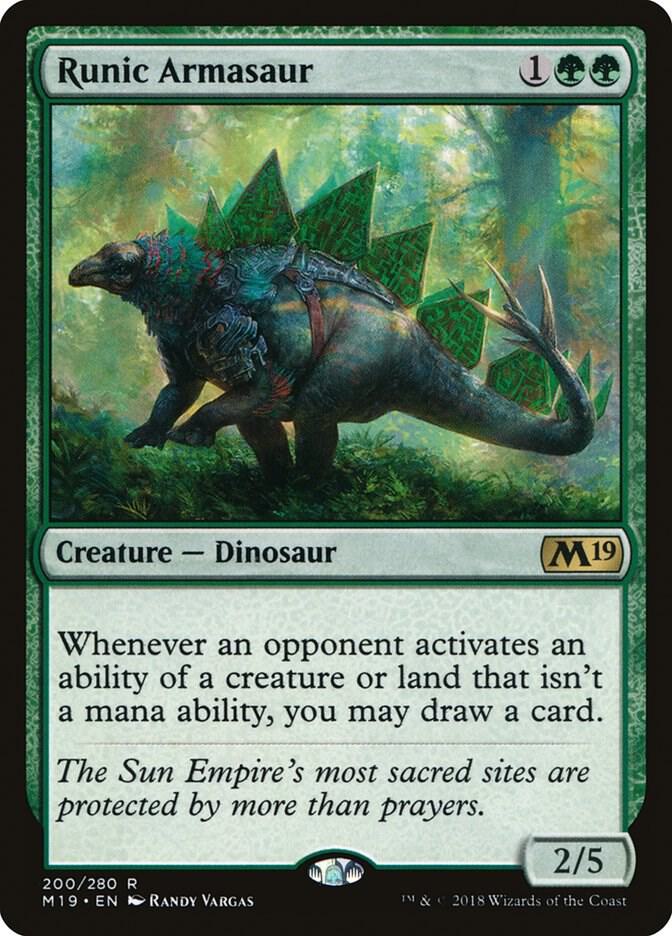 Runic Armasaur | Core Set 2019 #200