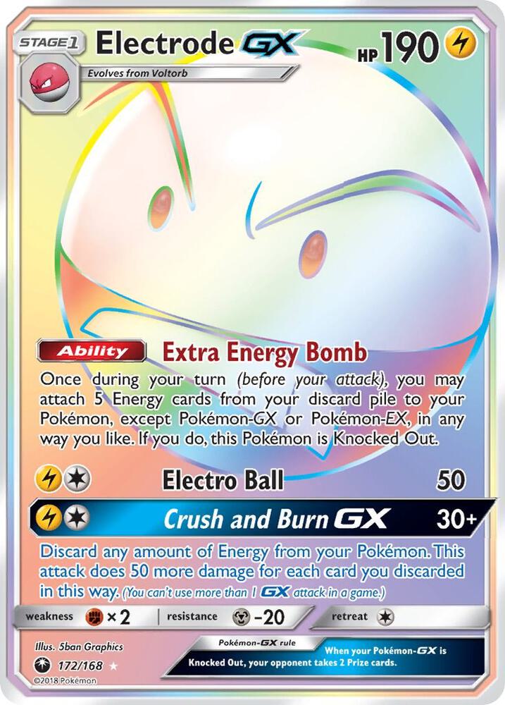 Electrode GX (Secret) | SM - Celestial Storm #172/168