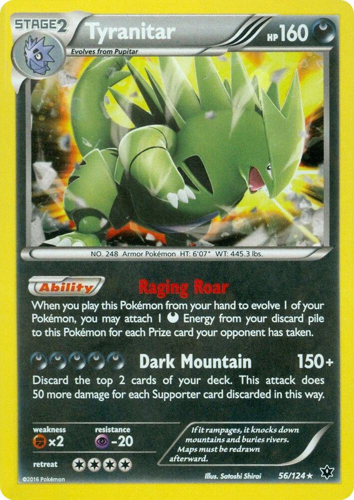 Tyranitar - 56/124 (Cosmos Holo) | Miscellaneous Cards & Products #056/124