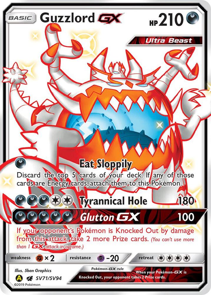 Guzzlord GX | Hidden Fates: Shiny Vault #SV71/SV94