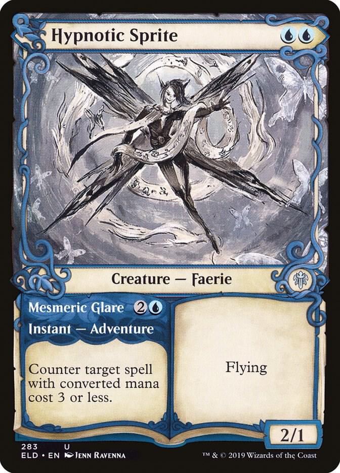 Hypnotic Sprite // Mesmeric Glare | Throne of Eldraine #283