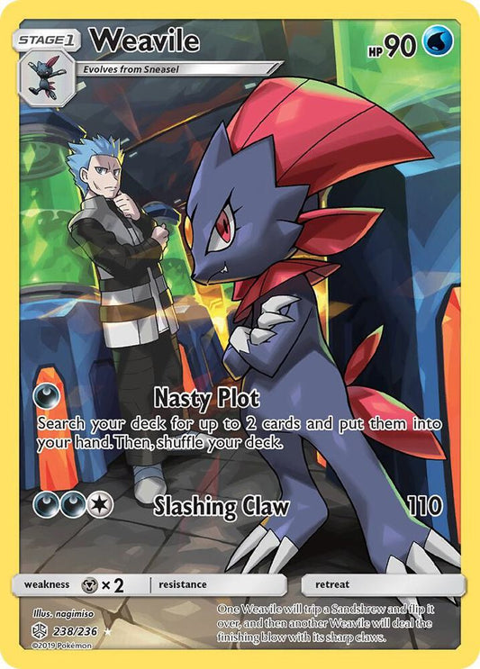 Weavile (Secret) | SM - Cosmic Eclipse #238/236