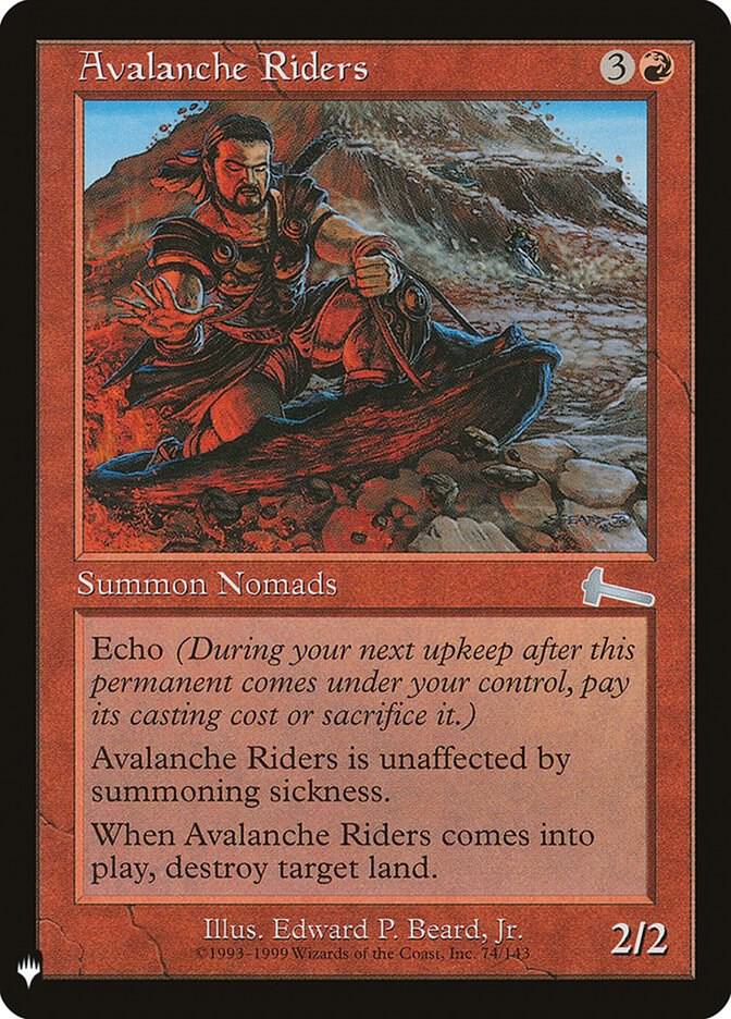Avalanche Riders | The List Reprints #74