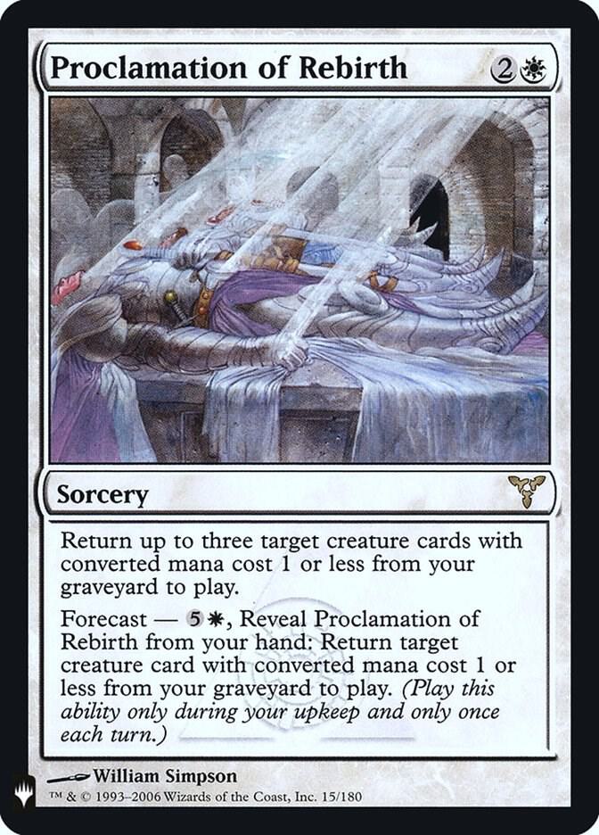 Proclamation of Rebirth | The List Reprints #15