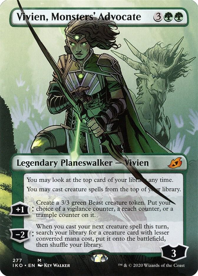 Vivien, Monsters' Advocate (Borderless) | Ikoria: Lair of Behemoths #277