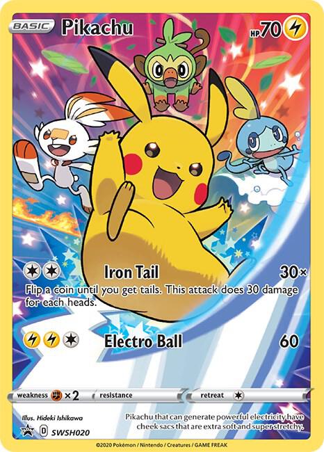 Pikachu - SWSH020 | SWSH: Sword & Shield Promo Cards #SWSH020