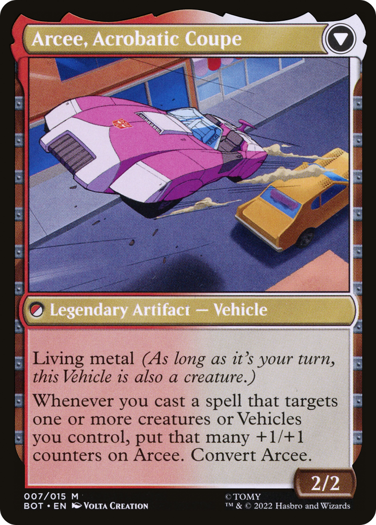 Arcee, Sharpshooter // Arcee, Acrobatic Coupe | Universes Beyond: Transformers #7