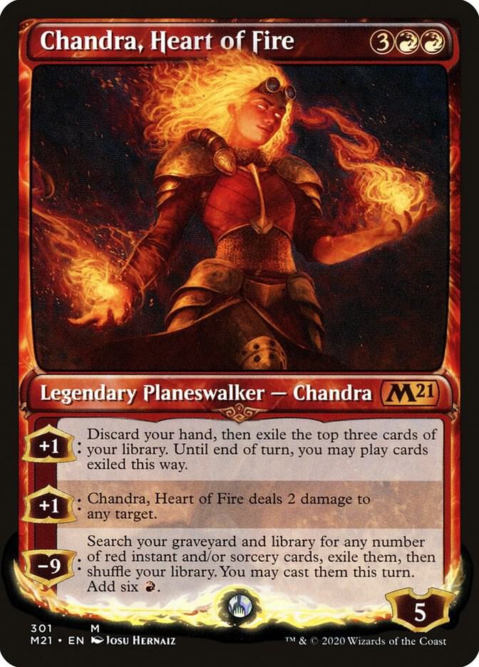 Chandra, Heart of Fire (Showcase) | Core Set 2021 #301
