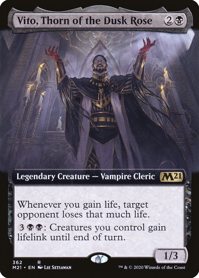 Vito, Thorn of the Dusk Rose (Extended Art) | Core Set 2021 #362