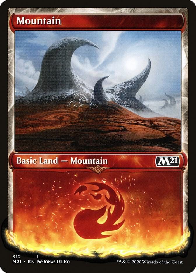 Mountain (Showcase) | Core Set 2021 #312