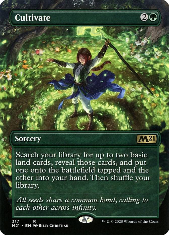 Cultivate (Alternate Art) | Core Set 2021 #317