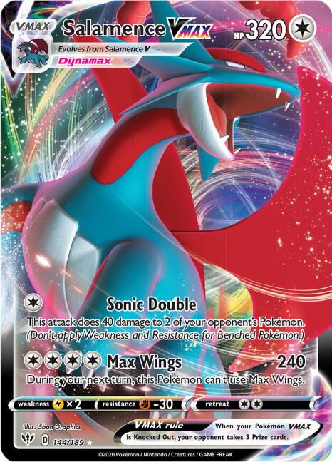 Salamence VMAX | SWSH03: Darkness Ablaze #144/189