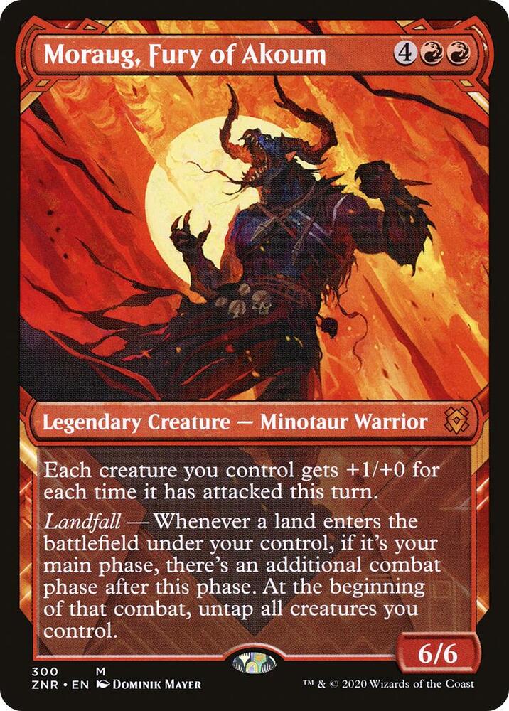 Moraug, Fury of Akoum (Showcase) | Zendikar Rising #300