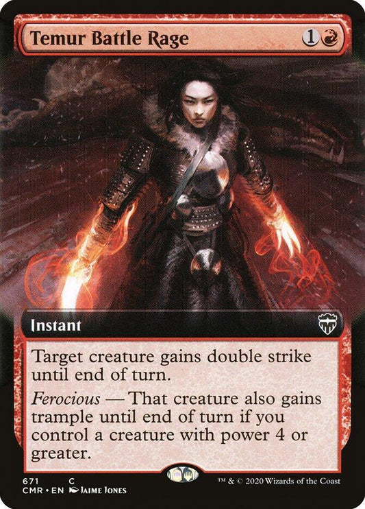 Temur Battle Rage (Extended Art) | Commander Legends #671