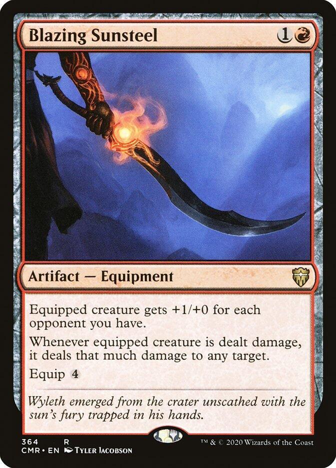 Blazing Sunsteel | Commander Legends #364