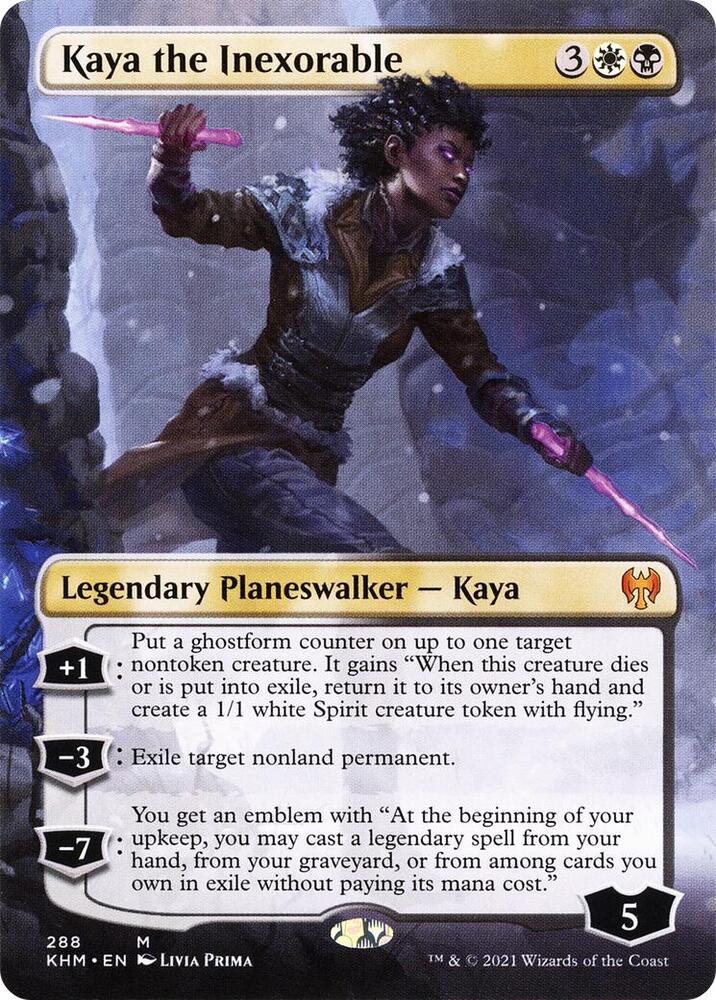 Kaya the Inexorable (Borderless) | Kaldheim #288