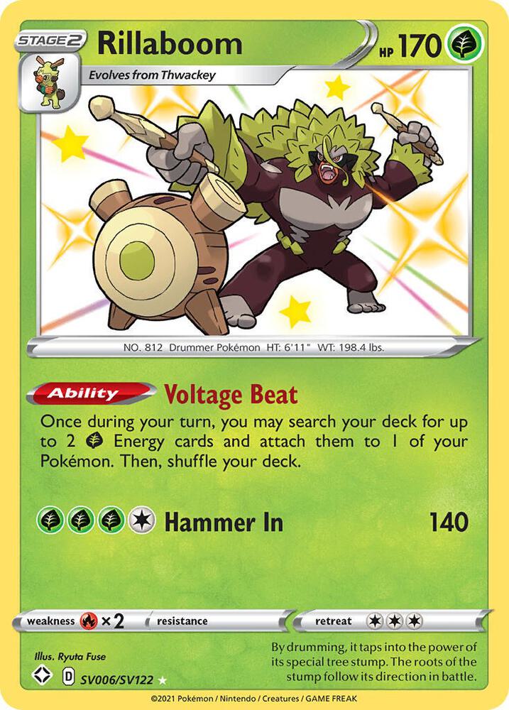 Rillaboom | Shining Fates: Shiny Vault #SV006/SV122