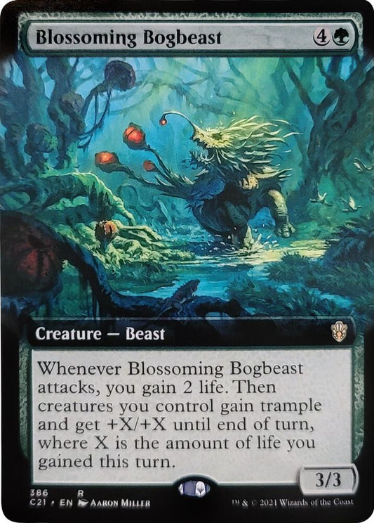 Blossoming Bogbeast (Extended Art) | Commander 2021 #386