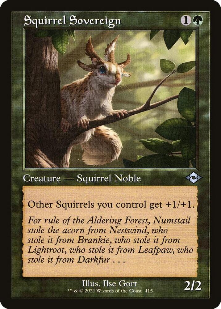 Squirrel Sovereign (Retro Frame) | Modern Horizons 2 #415