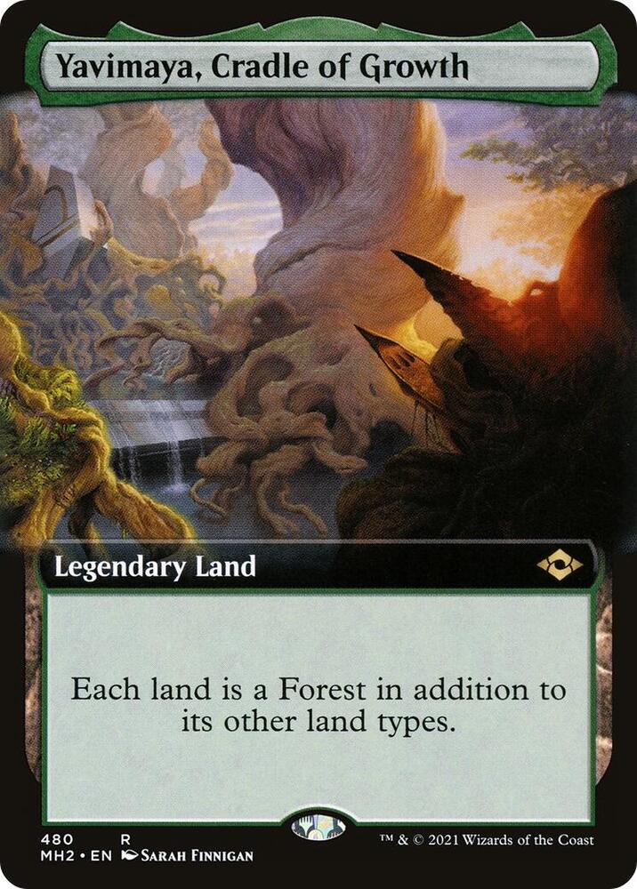 Yavimaya, Cradle of Growth (Extended Art) | Modern Horizons 2 #480