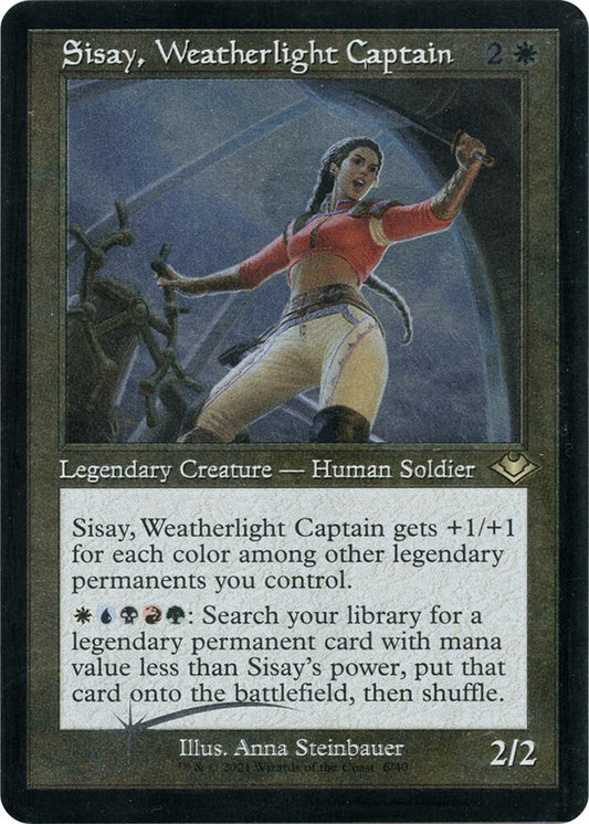 Sisay, Weatherlight Captain (Retro Frame) (Foil Etched) | Modern Horizons #6