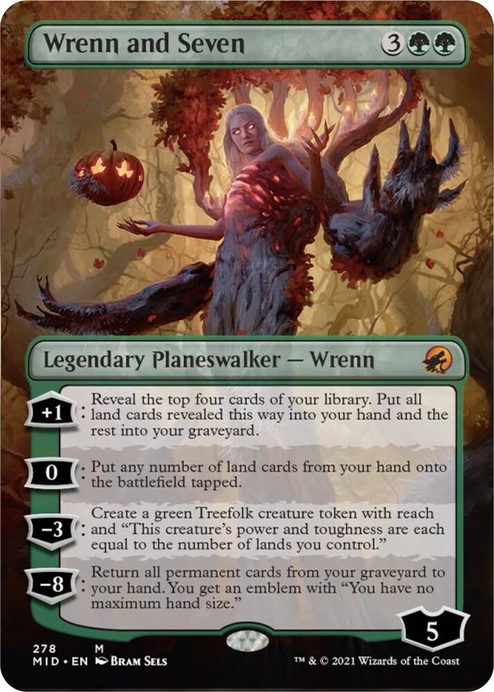 Wrenn and Seven (Borderless) | Innistrad: Midnight Hunt #278