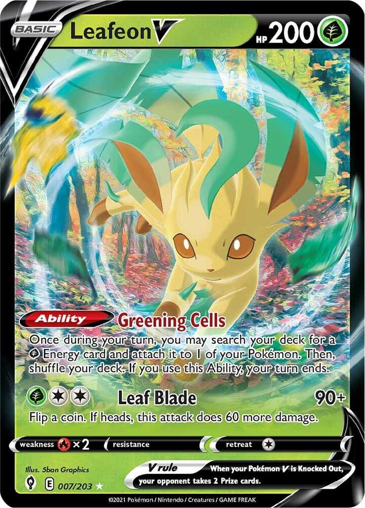 Leafeon V | SWSH07: Evolving Skies #007/203