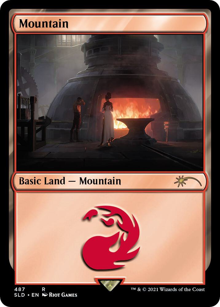 Mountain (Secret Lair x Arcane: Lands) | Secret Lair Drop Series #487